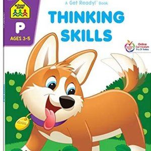 NEW School Zone Workbooks Thinking Skills, Age (3-5), Grade P (Cover May Vary)